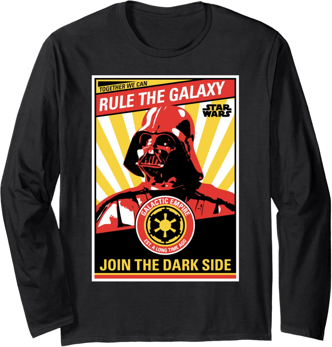Star Wars Darth Vader Join The Dark Side Text Langarmshirt