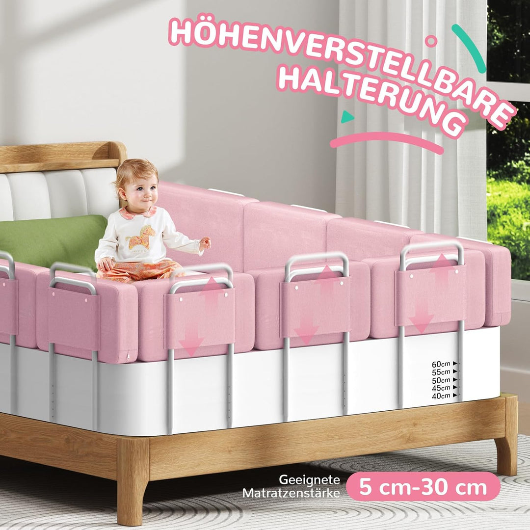 Soontrans Rausfallschutz Bett, Sorgt für Süsse Träume für Ihren Kleinen, Rausfallschutz Boxspringbet