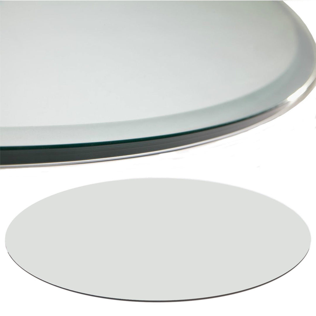 Euro Tische Glasplatte für Kaminofen rund - Glasscheibe mit 6mm ESG Sicherheitsglas - perfekt geeign