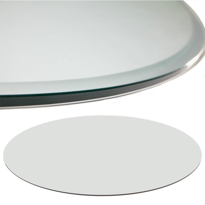 Euro Tische Glasplatte für Kaminofen rund - Glasscheibe mit 6mm ESG Sicherheitsglas - perfekt geeign