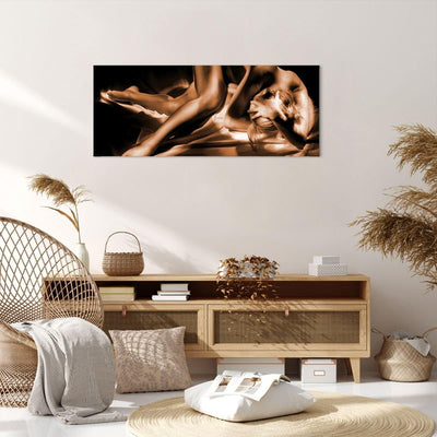 Bilder auf Leinwand 100x40cm Leinwandbild Nackte Frau Akt Modell Photofitness Gross Wanddeko Bild Sc