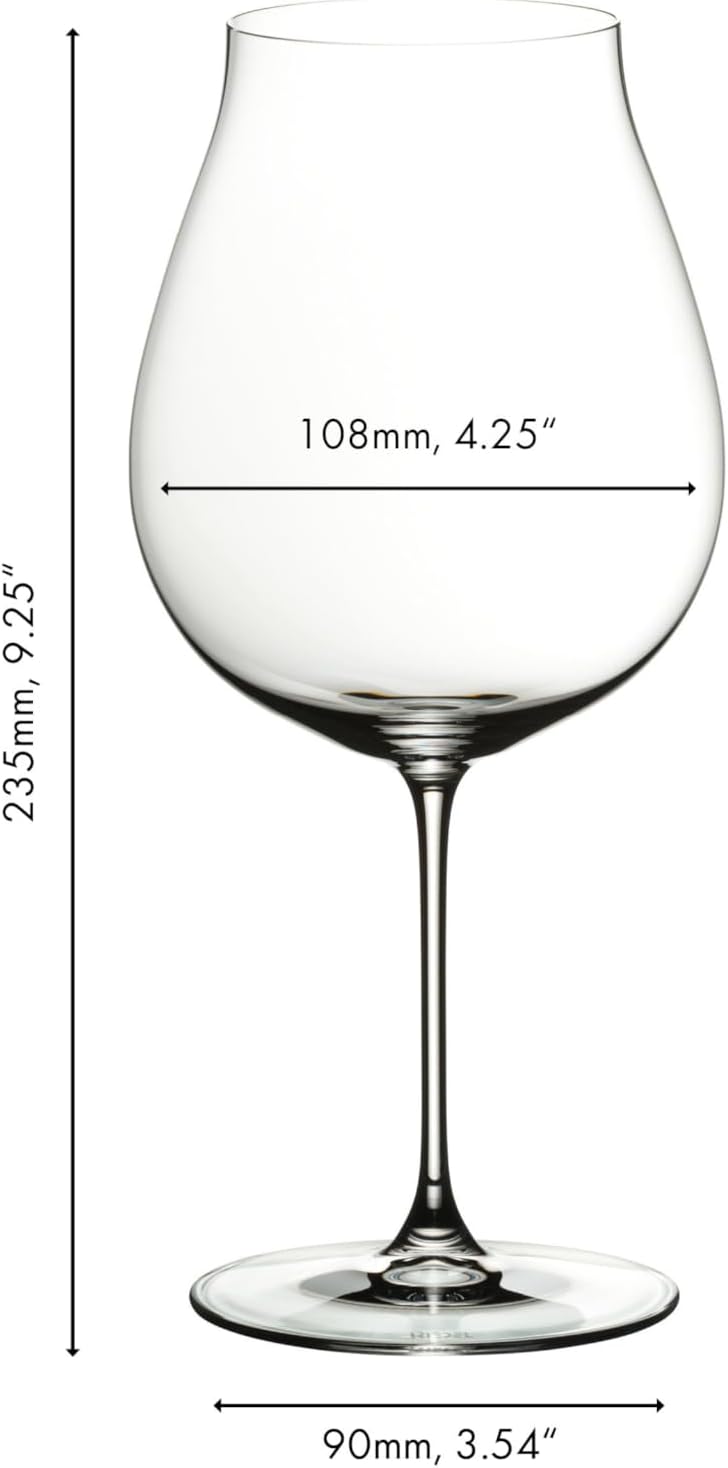 Riedel 6449/67 Veritas Weinglas, Kristallglas, farblos Neue Welt Pinot Noir, Neue Welt Pinot Noir