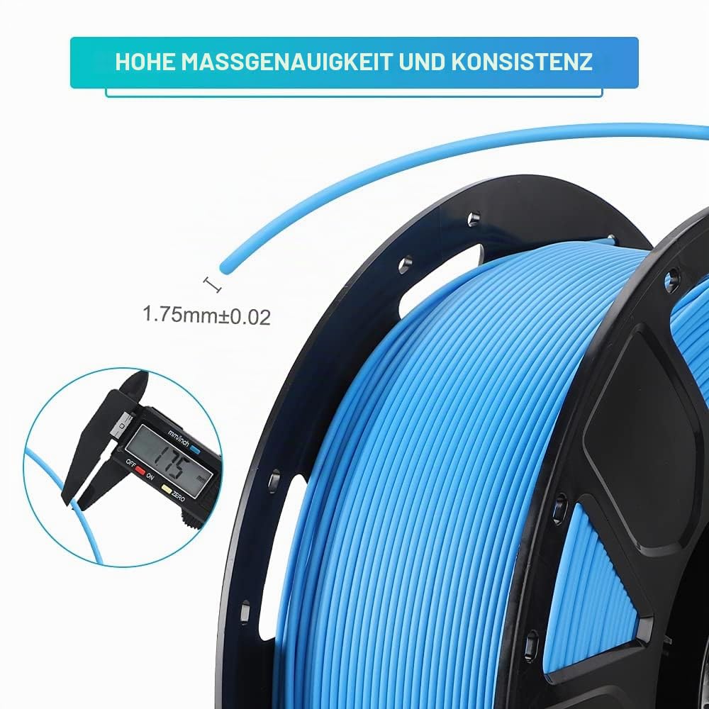 Creality Offizielles PLA Filament 1.75mm, 3D Drucker Filament, Filament-3D-Druckmaterialien, Toleran