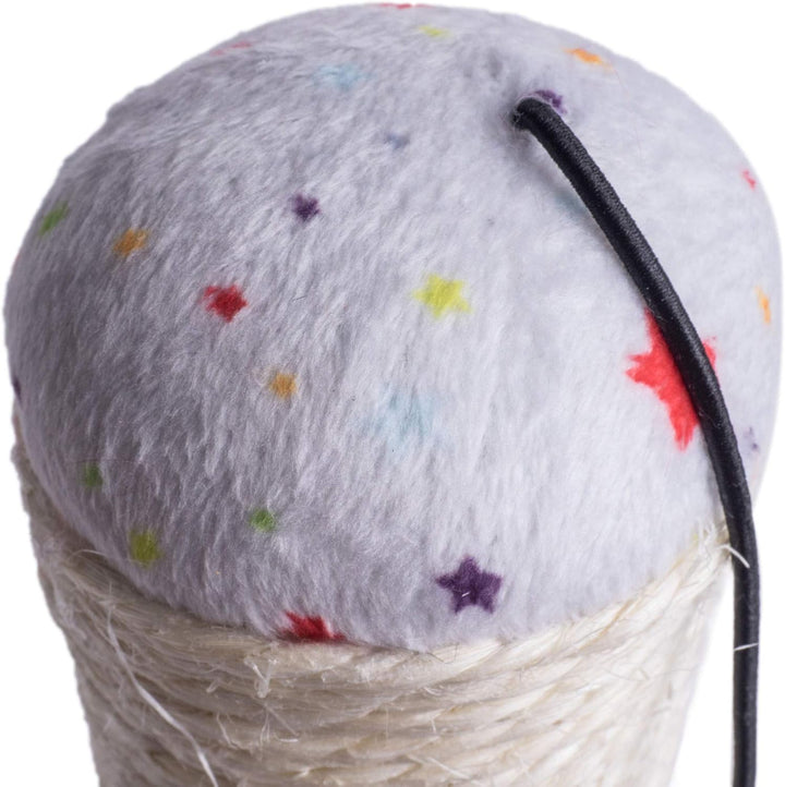Little Petface - Sisal Kratzbaum mit Pompoms Pompom-Kratzer, Pompom-Kratzer