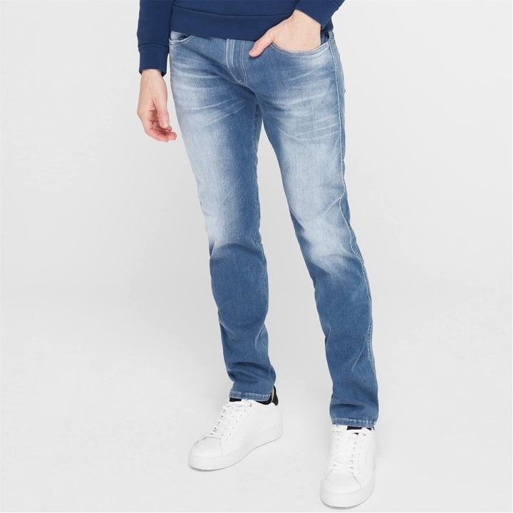 Replay Men's Anbass Slim Fit Jeans with Power Stretch 31W / 32L Medium Blue 009, 31W / 32L Medium Bl