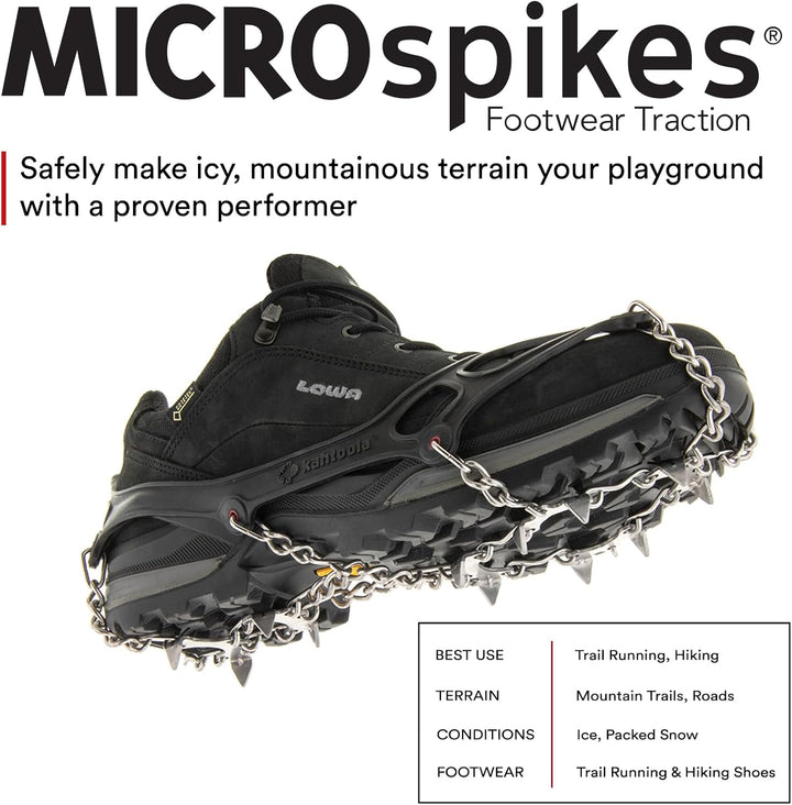 Kahtoola Microspikes Footwear Traction – 2015/16 Schwarz XXL, Schwarz XXL