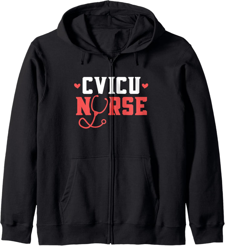 Cvicu Nurse Cardiovascular ICU Cardiac Nurse RN Nursing Kapuzenjacke