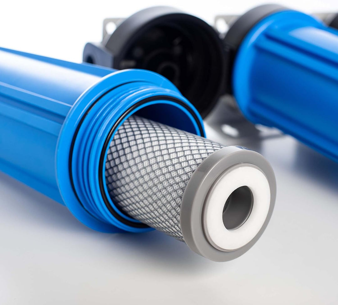 NW-BRK03 3-stufiger Wasserfilter 20Zoll-508mm 5µ Sedimentfilter Aktivkohle Block Aktivkohle Granulat