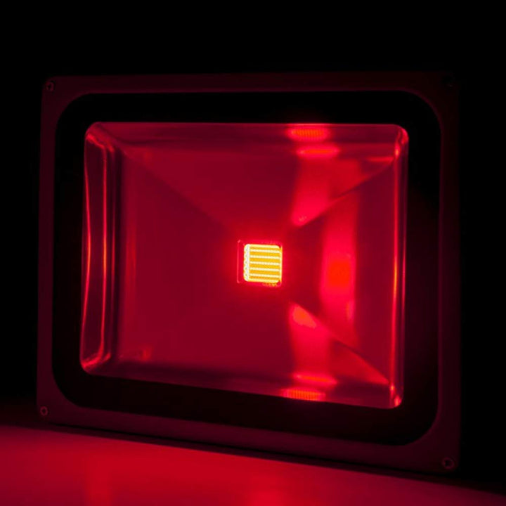 LED Scheinwerfer Flutlicht 50W 4.250Lm IP65 Brico Rot 30.000H [BQFS29050B-R] | Greenice, Rot