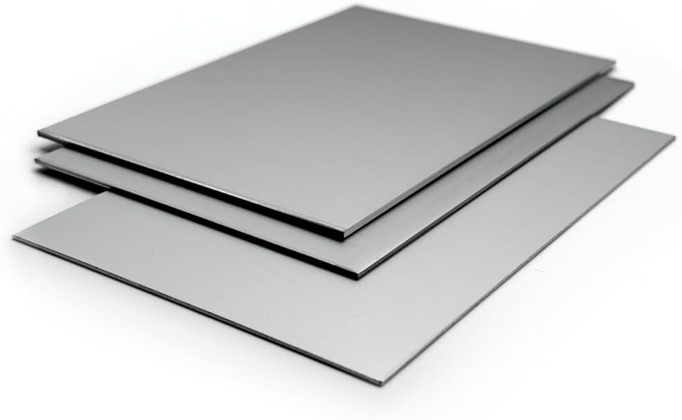 Aluminium Blech eloxiert 2,0mm stark Alublech, E6/EV1 eloxiert, einseitig mit Schutzfolie … (500x500