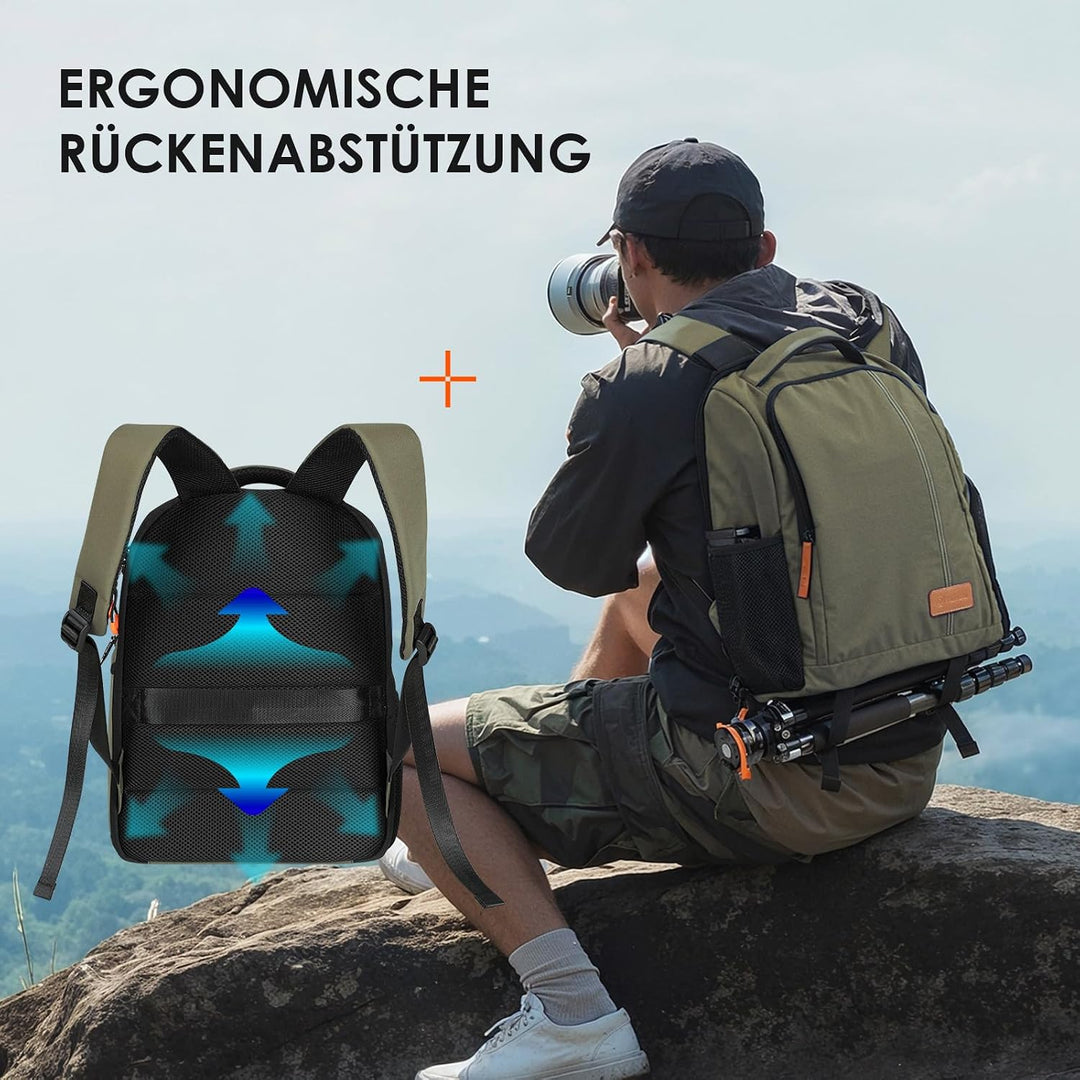 TARION Kamerarucksack Spiegelreflex Fotorucksack Wasserdicht Leicht und Kompakt Klein DSLR Rucksack