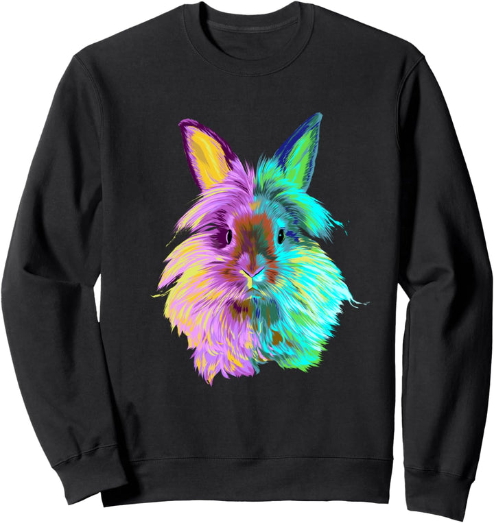 Splash Kaninchen Löwenkopfkaninchen Sweatshirt