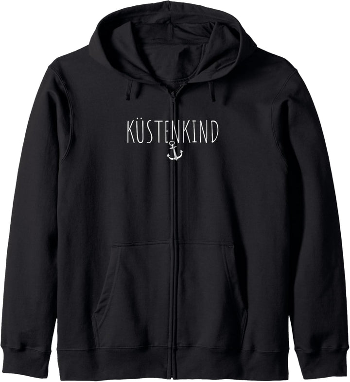 Küstenkind Anker Heimat Norddeutschland Nordsee Hamburg Moin Kapuzenjacke