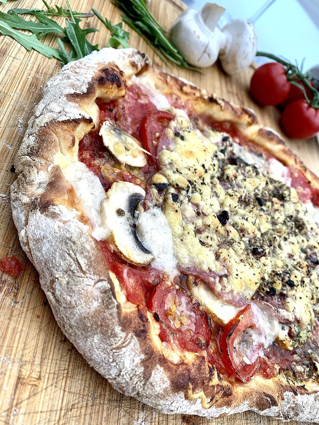 Grill2Chill BACKSTAHL Pizza Brot & Co. 465 x 380 x 6-6,2 mm aus HighTech Spezialstahl/Stahl hochwärm