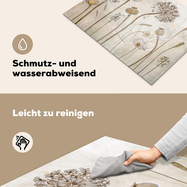 Herdabdeckplatte Einteilig Ceranfeld Abdeckplatte für Induktionsschutz Ceranfeldabdeckung Vinyl Herd