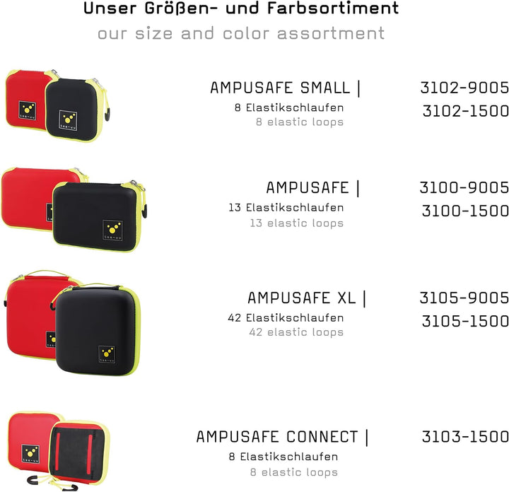 tee-uu AMPUSAFE XL - Übersichtliches Ampullarium | Grifflasche | robuste Aussenhülle | stossgeschütz