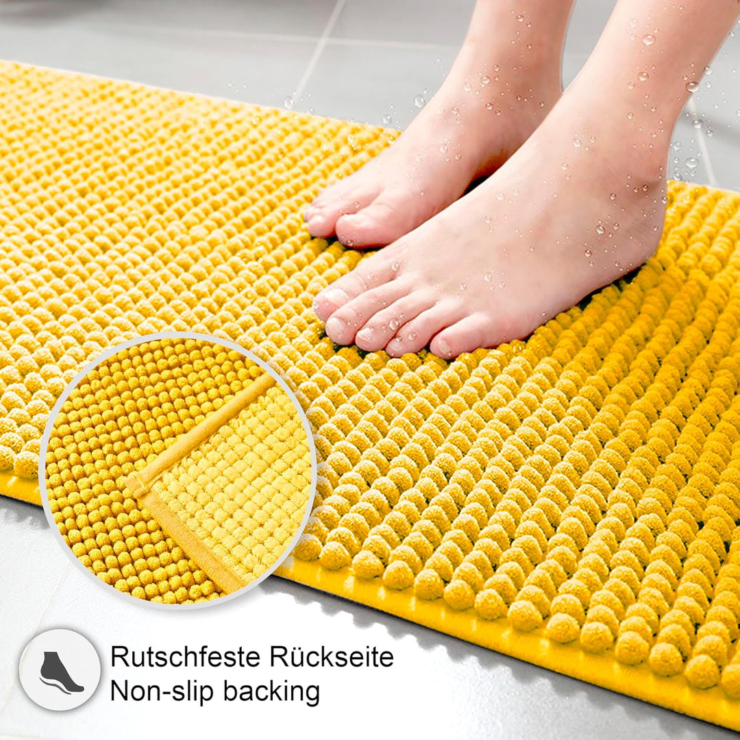 Decomira Badematte rutschfest | Als Badteppich Set kombinierbar | Badezimmer-Teppich Bad-Vorleger wa