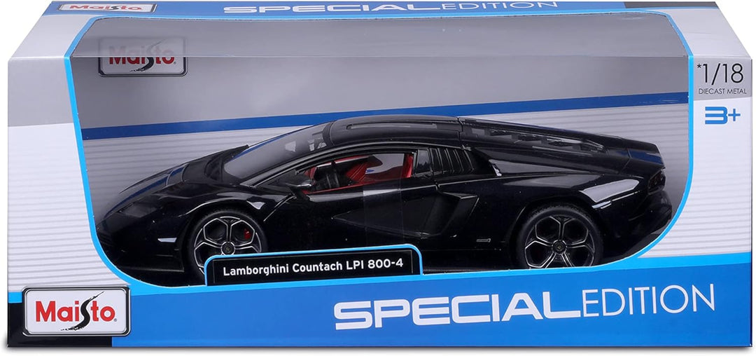 Maisto Lamborghini Countach LPI-800: Modellauto im Massstab 1:18, Türen, Kofferraum und Motorhaube b