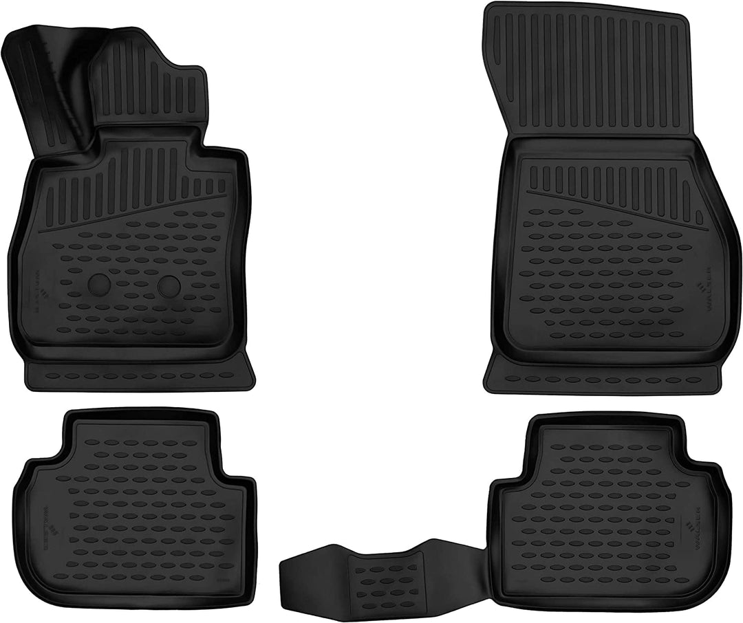 Element Passgenaue Premium 3D Gummimatten Fussmatten Designed für BMW 1er, Mk3 (F40), 2019-2024, 4 T