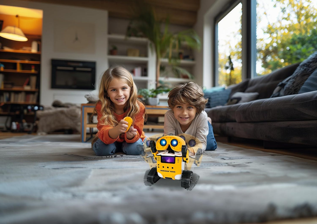 Lexibook Powerman Rover - Niedlicher Roboterbegleiter. Fernbedienung oder Gestensteuerung. Spielt Mu