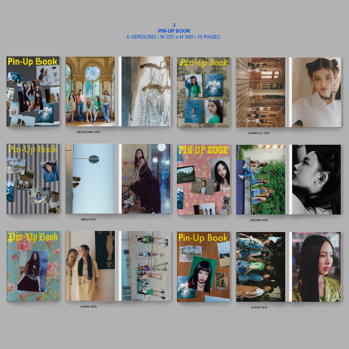 NewJeans - 1st EP [New Jeans] (Blubook Ver - Random) Log Book + Pin-Up Book + Phoning Manual Book ID