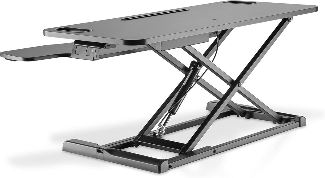 DIGITUS DA-90380-1 Höhenverstellbarer Sitz/Steh Arbeitsplatz, Schwarz
