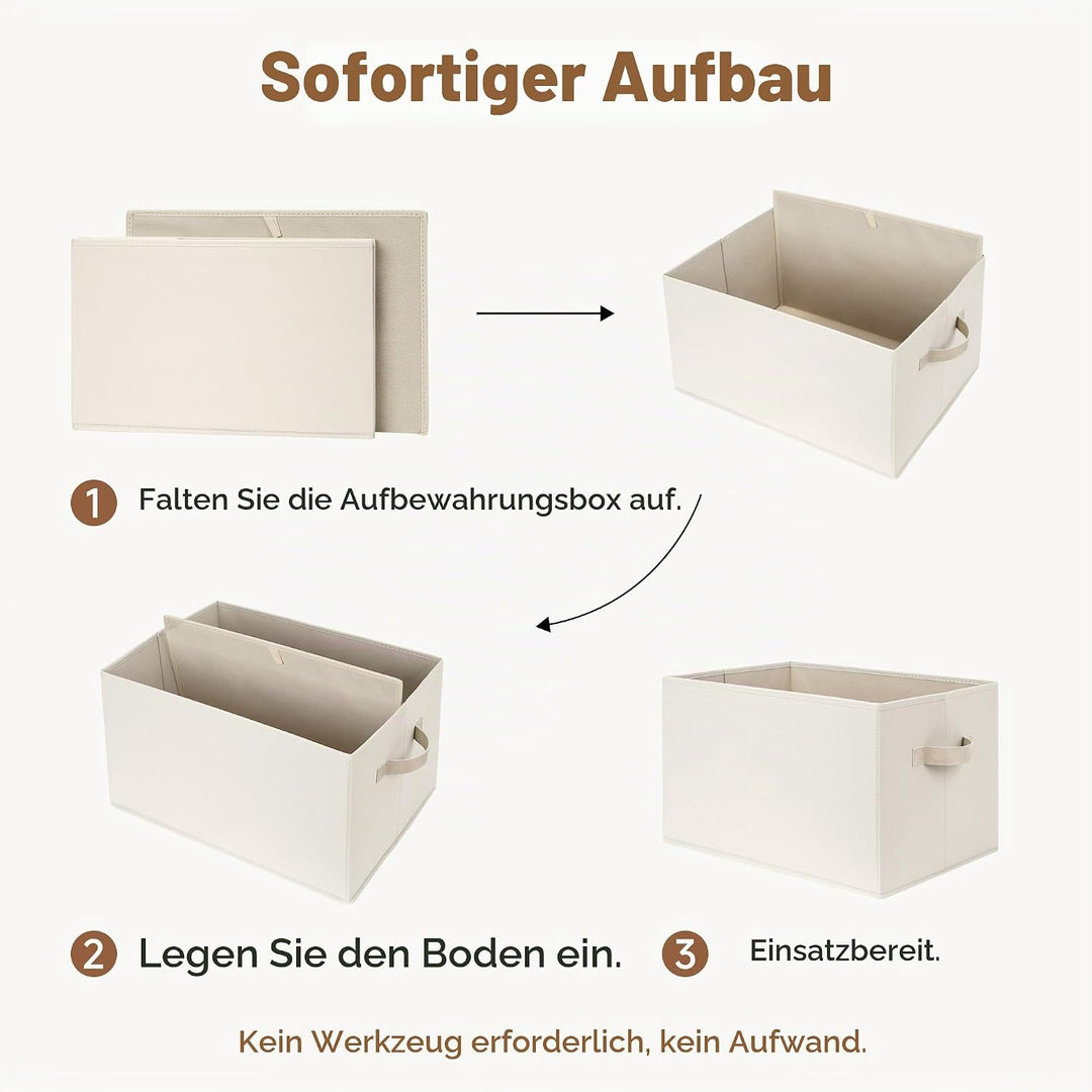 StorageWorks grosser Aufbewahrungskorb Stoff, faltbare Aufbewahrungsbox für Regale, Schränke, Spielz