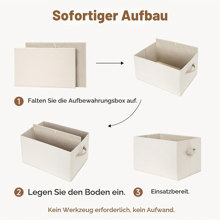 StorageWorks grosser Aufbewahrungskorb Stoff, faltbare Aufbewahrungsbox für Regale, Schränke, Spielz