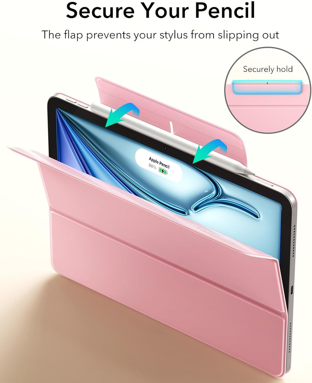 ESR für iPad Air 11 Zoll 2026 Hülle M4/M3/M2, iPad Air 5/4 Hülle (2025/2024/2022/2020) Starke Magnet