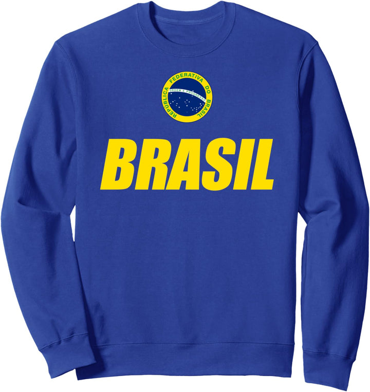 Brazilian Verde e Amarela Flag Portuguese Bandeira do Brasil Sweatshirt