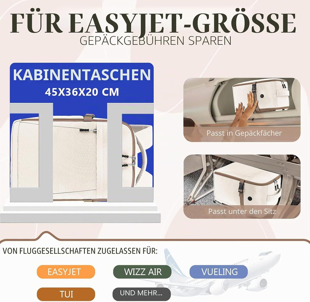 Hayayu für Easyjet Handgepäck 45x36x20 Reise Rucksack Handgepäck Flugzeug Tasche Reiserucksack 30L R