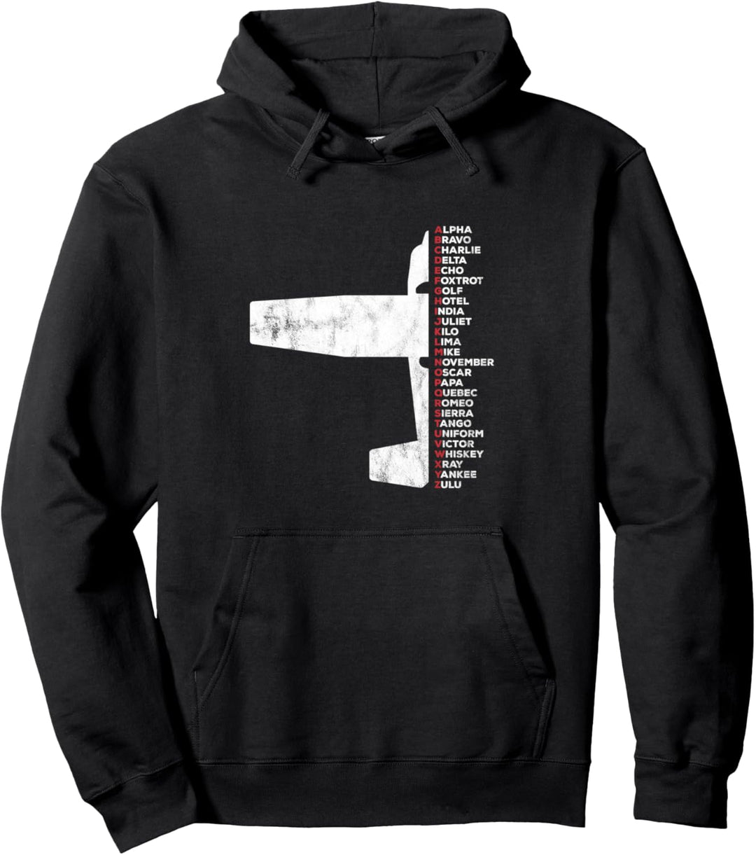 Pilot Phonetic Alphabet C172 Flugzeug Piper Pullover Hoodie