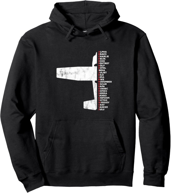 Pilot Phonetic Alphabet C172 Flugzeug Piper Pullover Hoodie
