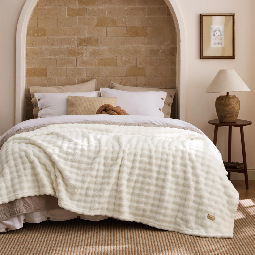 BEDSURE Kuscheldecke Flauschig Bubble Decke - Geschenke für Frauen Sofadecke, Wolldecke & Fleecedeck