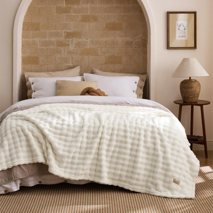 BEDSURE Kuscheldecke Flauschig Bubble Decke - Geschenke für Frauen Sofadecke, Wolldecke & Fleecedeck