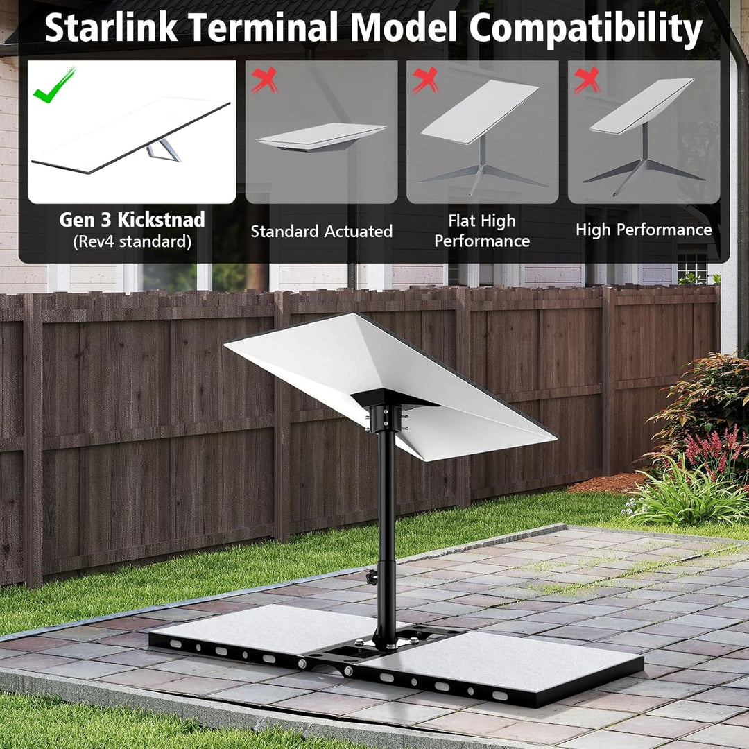 Halterung kompatibel mit Starlink Gen 3, Dachfirsthalterung kompatibel mit Starlink Gen 3, Montagesa