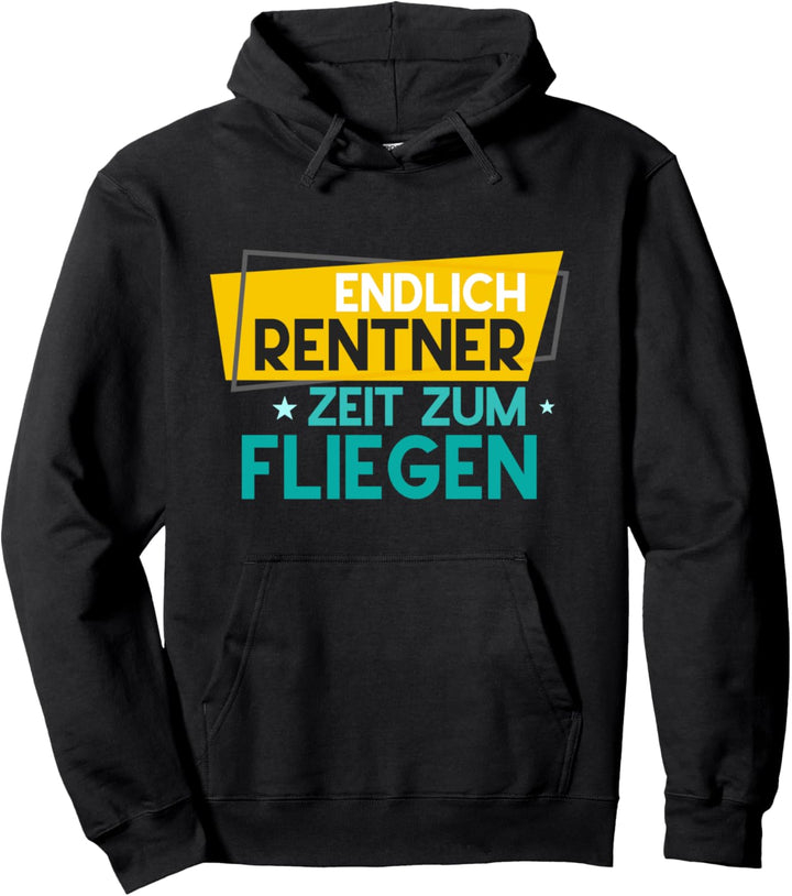 Endlich Rentner Zeit zum fliegen Segelfliegen Pullover Hoodie