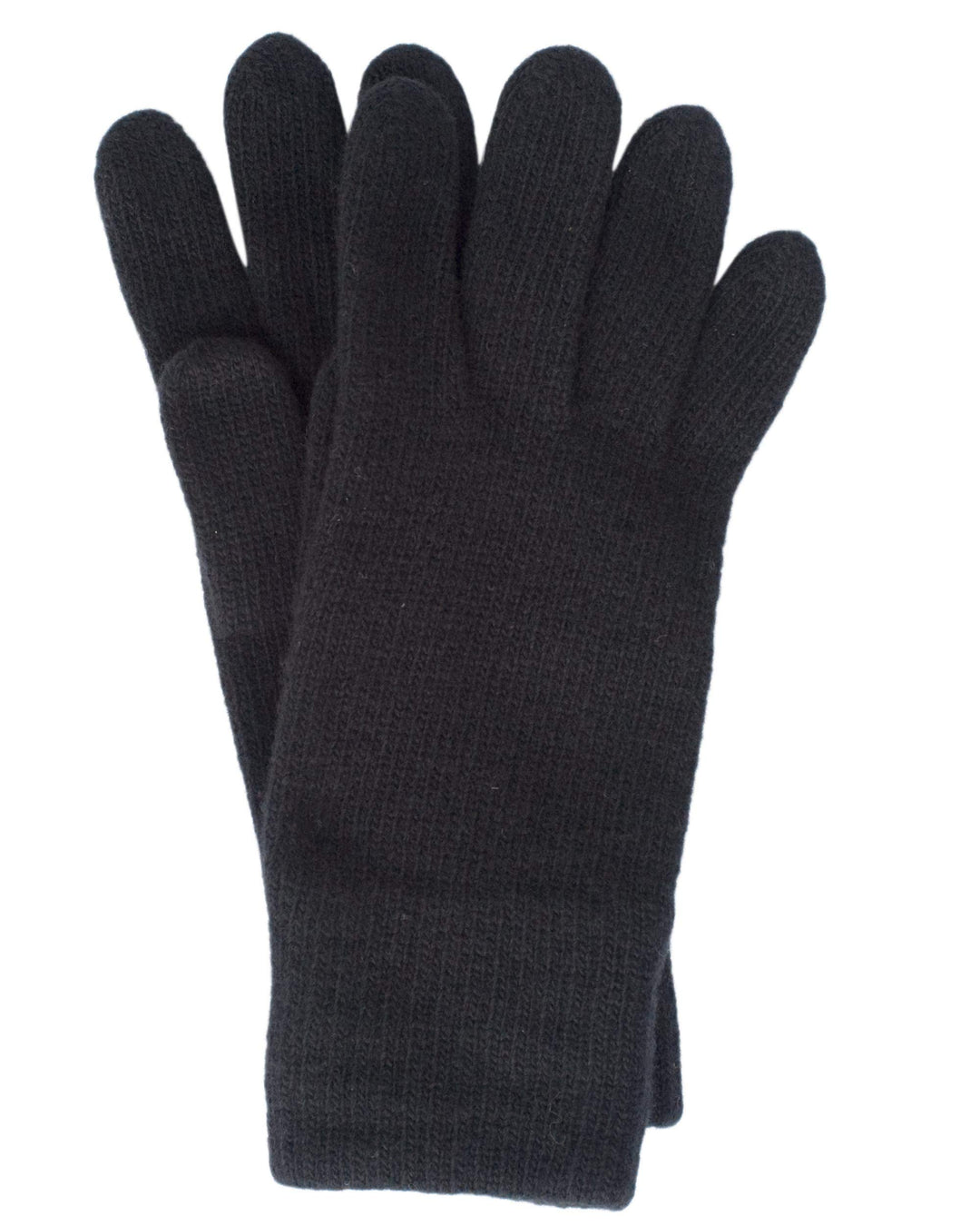 FosterNatur, Merino Damen Wollhandschuhe/Fingerhandschuhe, 100% Wolle Merino extrafein 7.5 Schwarz,