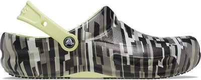 Crocs Unisex Bistro Graphic Clogs 36/37 EU Black Lime, 36/37 EU Black Lime