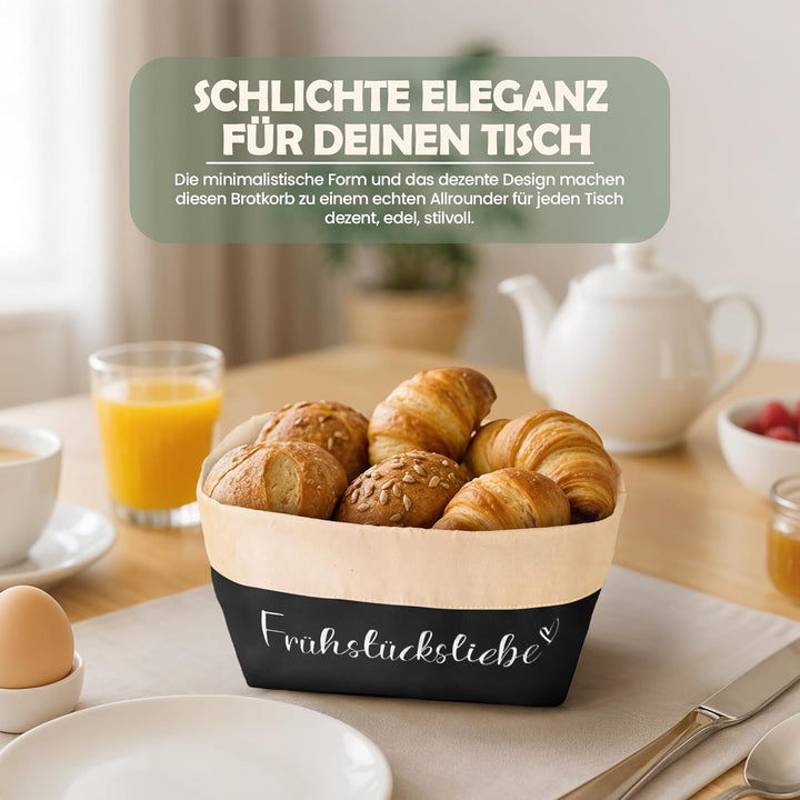 Brotkorb [STOFF] Brötchenkorb stoff | Brotbeutel aufbewahrung frischhalten | Brotkörbchen | Frühstüc