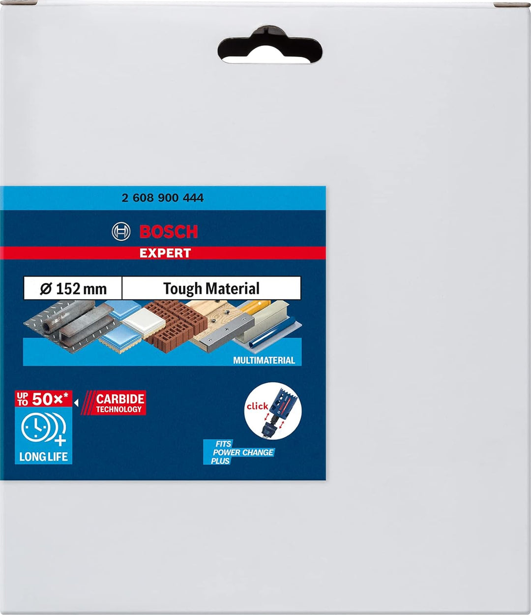 Bosch Professional 1x Expert Tough Material Lochsäge (für Holz mit Metall, Ø 152 mm, Zubehör Schlagb
