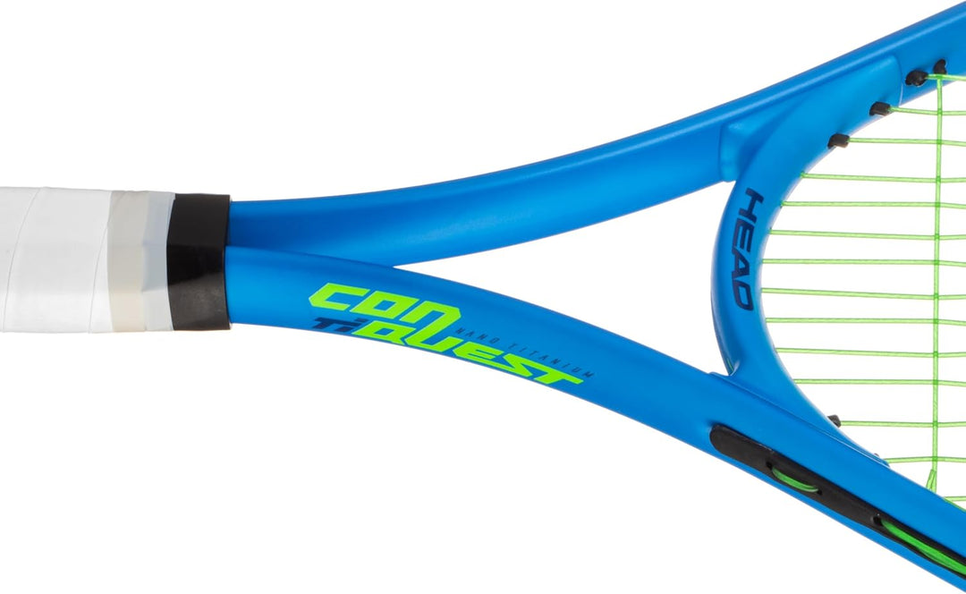 HEAD Ti. Conquest Tennis Racket - Pre-Strung Head Light Balance 27 Inch Racquet blau 4 1/2, blau 4 1