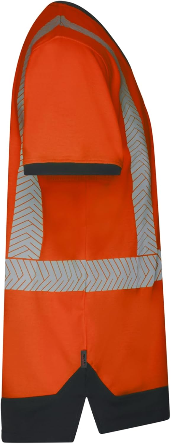 WÜRTH MODYF Warnschutz T-Shirt Fluo EN 20471 6XL Orange Anthrazit, 6XL Orange Anthrazit