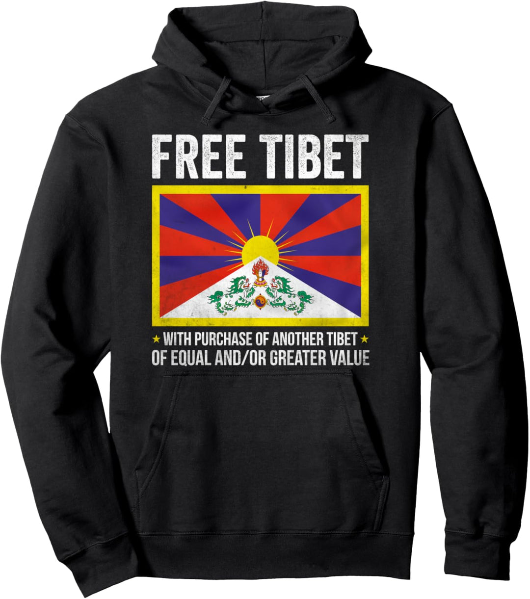 Tibet Flagge Tibet Freitibet Pullover Hoodie