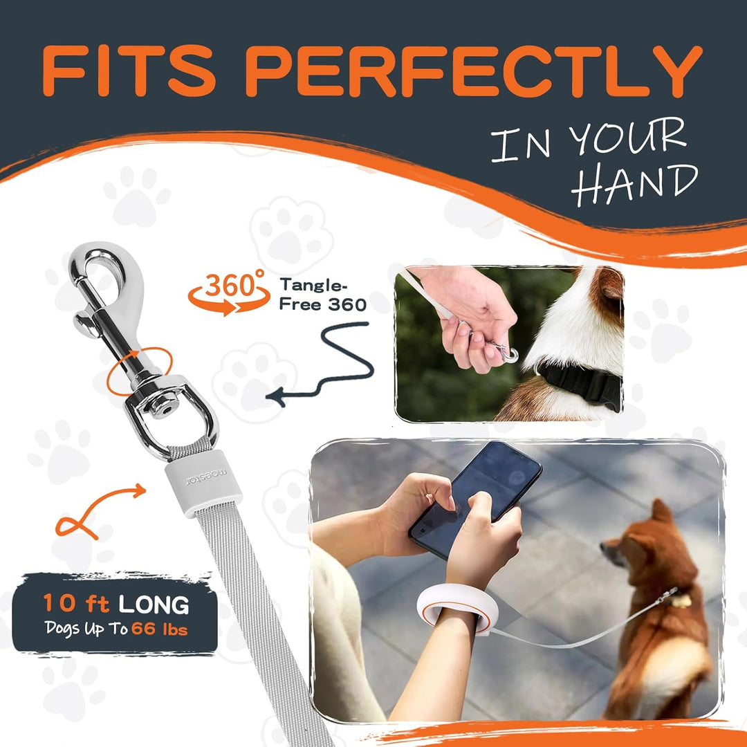 Einziehbare Hundeleine Hände Frei Hundeleine Ausziehbar 360° Tangle Free Rollleine mit Hundekotbeute