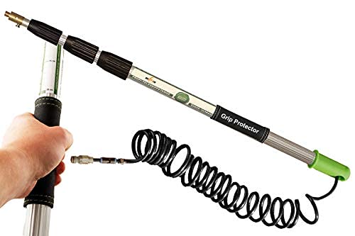 Axis Line Profi Wasserteleskopstange 8, 10, 12 oder 16 Meter mit Wasserschlauch mit Gleitstein 4 tei