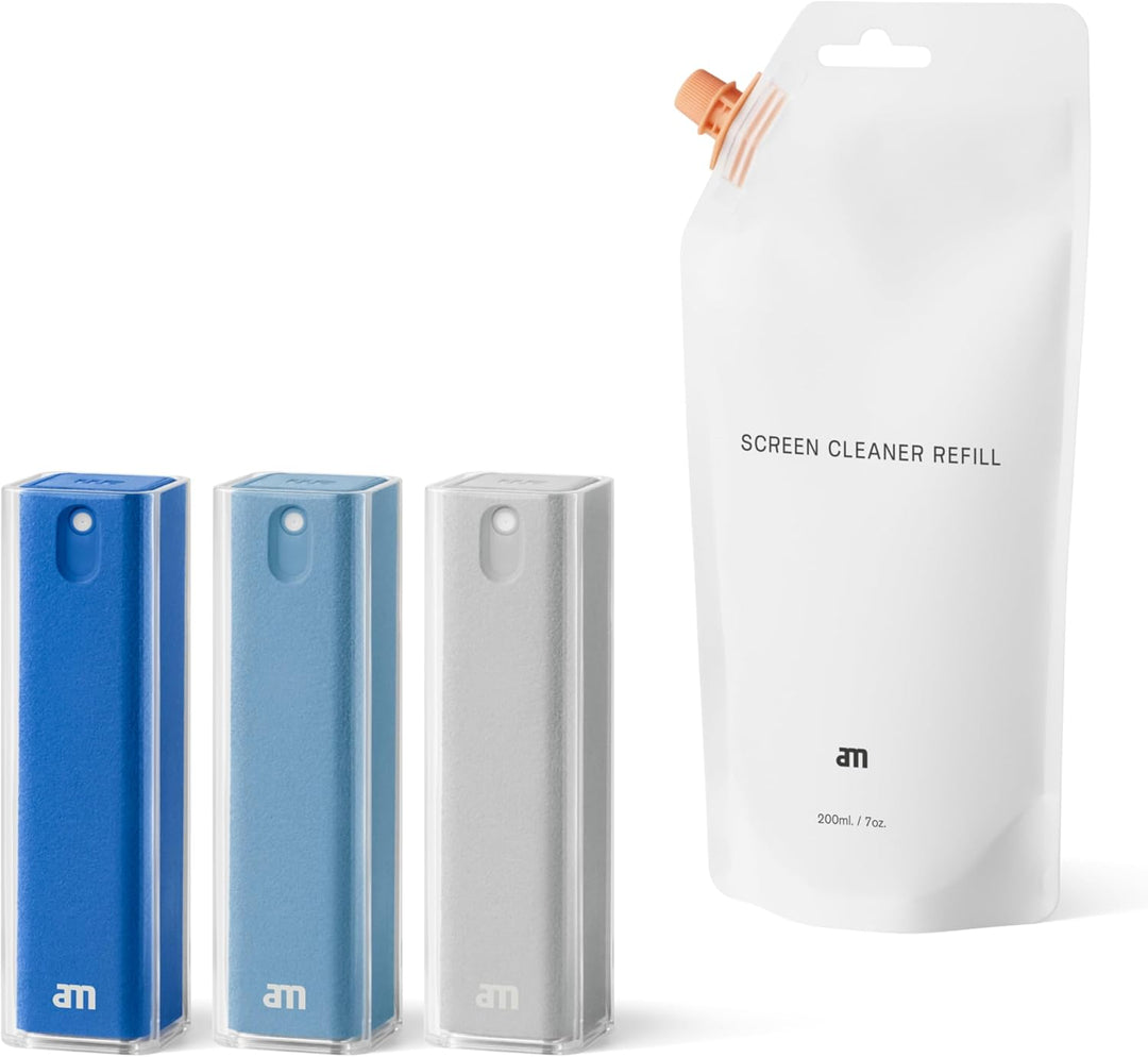 am Bildschirmreiniger Set 3er Pack 200 ml Nachfüllung - Screen Cleaner All-in-One Display Reiniger f