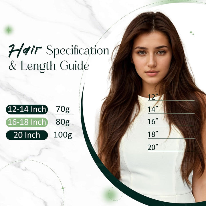RUNATURE Adjustable Draht Hair Extensions Echthaar Fish Line Hair Extensions Farbe Pech Schwarz 80g