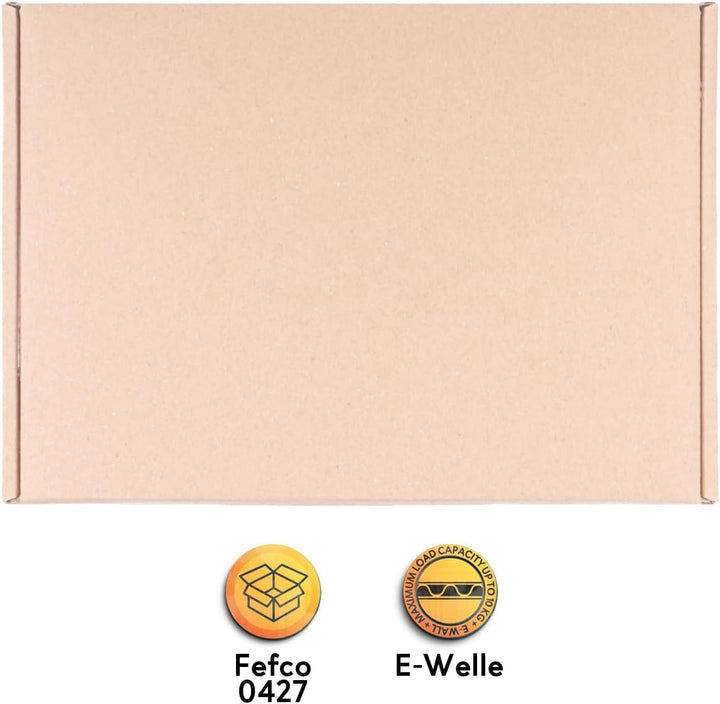 500 x Grossbriefkartons 230 x 160 x 20 mm Braun - Marken-Qualität von OfficeKing®