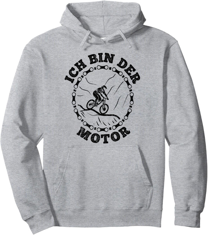 Fahrrad Ich bin der Motor MTB Pullover Hoodie